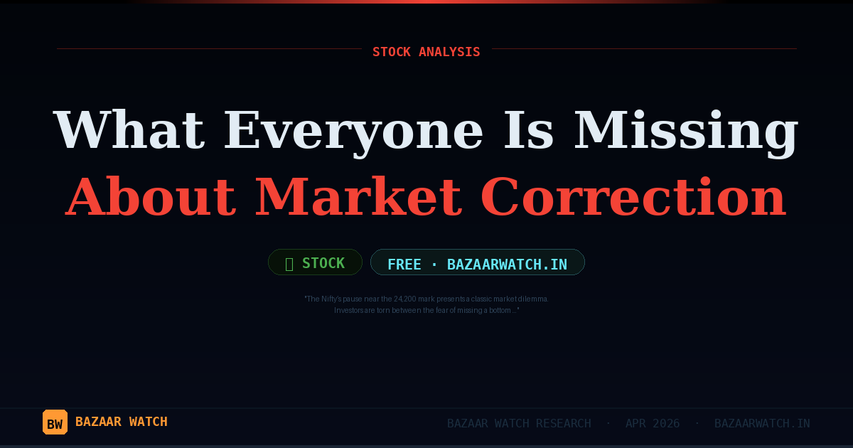 What Everyone Is Missing About Market Correction